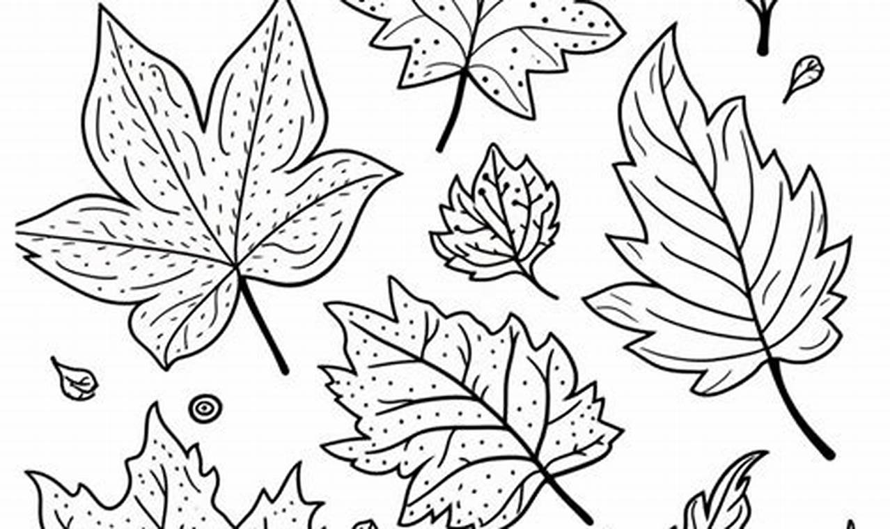 Fall Leaves Coloring Pages