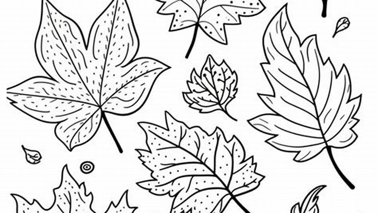Fall Leaves Coloring Pages