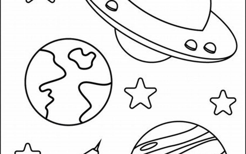 Outer Space Coloring Pages