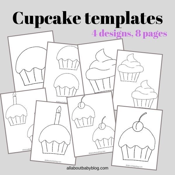 free printable cupcake template project Cupcake template, Templates printable free, Cupcake