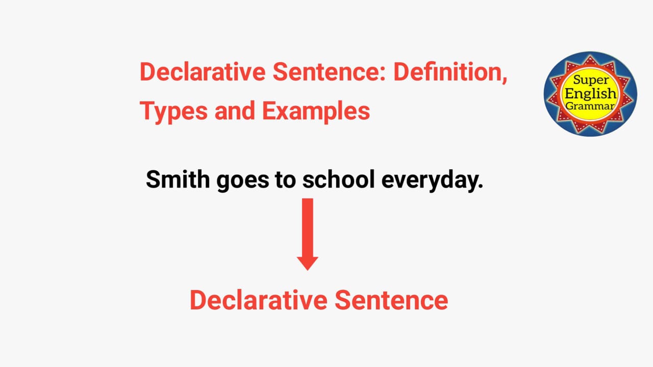 Declarative Sentence Definition, Types and Examples