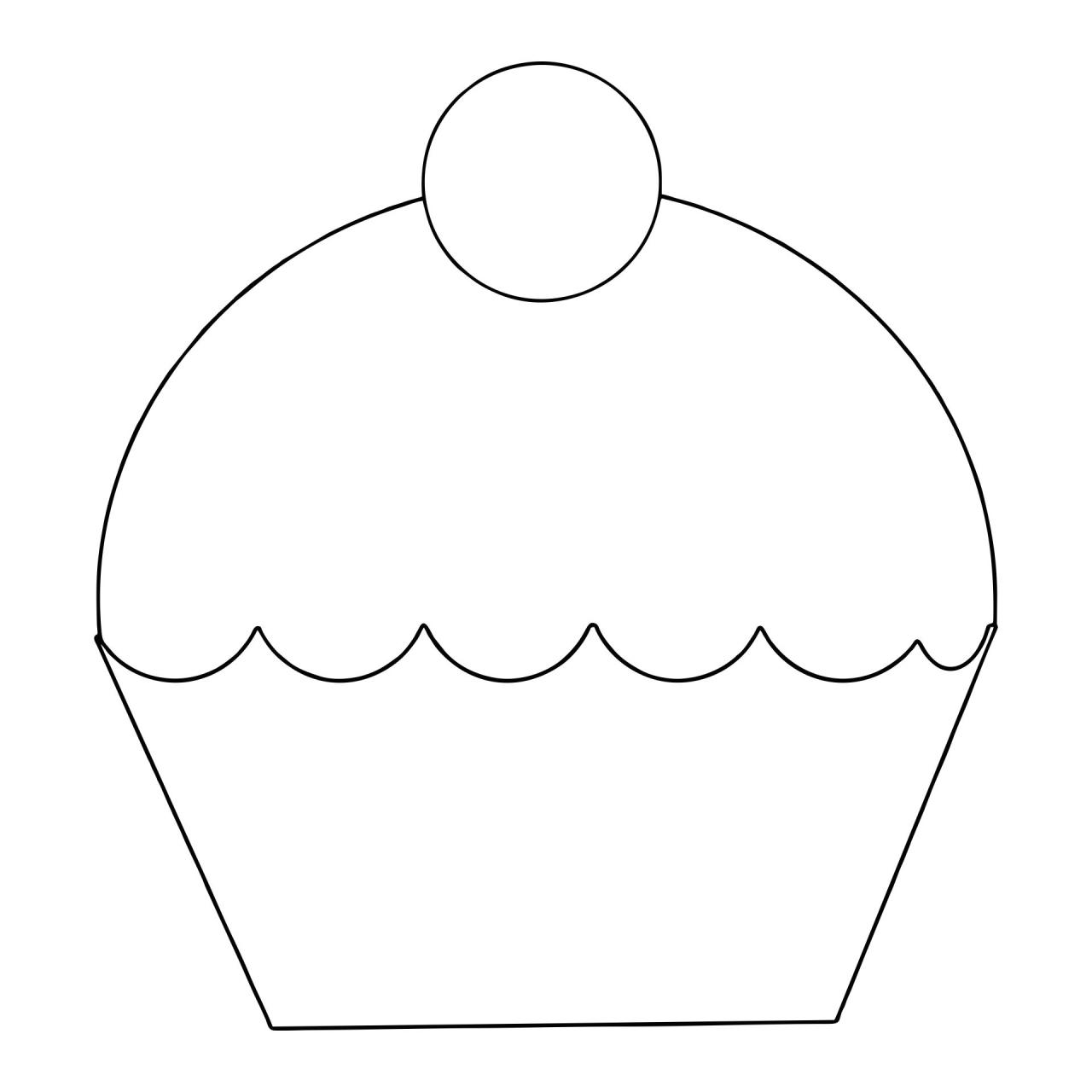 Cupcake Templates Cutouts Cupcake coloring pages, Templates printable free, Cupcake template