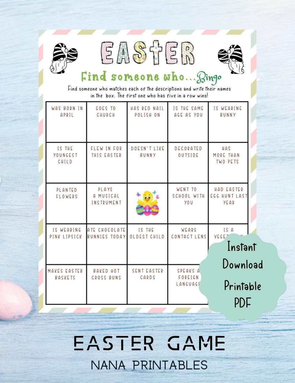 12 Easter Game Bundle Printableeaster Game for Kids, Teens & Adults Easter Activities L